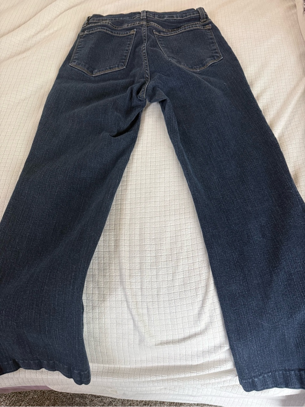 NYSJ Dark Blue Wide-Leg Jeans, size 4